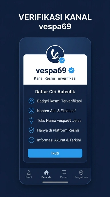 Tampilan kanal resmi vespa69
