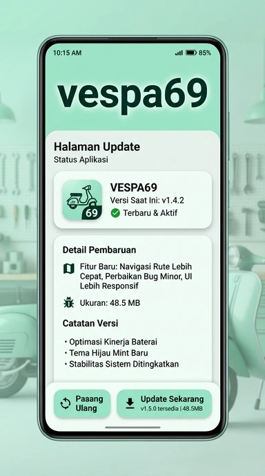 Tampilan riwayat versi vespa69